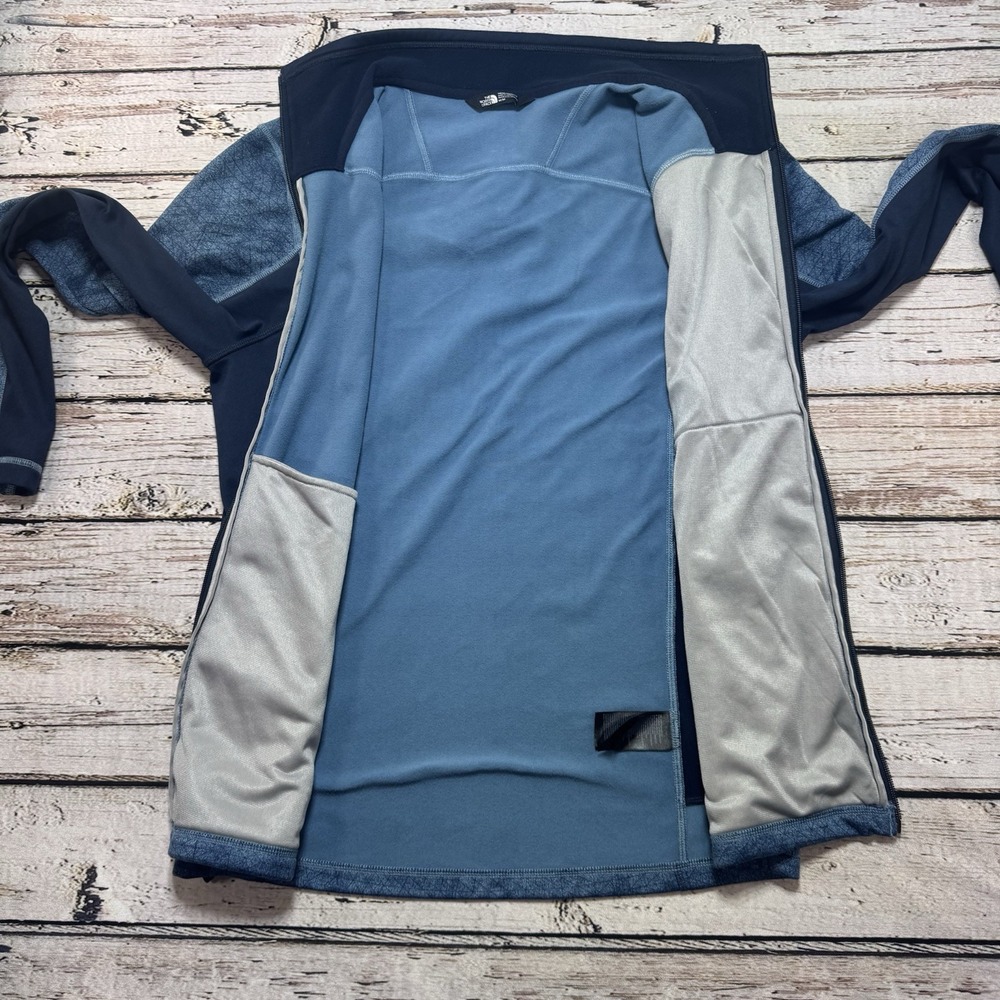 The North Face Canyonlands Full-Zip Lightweight Fleece Jacket Men's Medium Blue - Picture 5 of 7